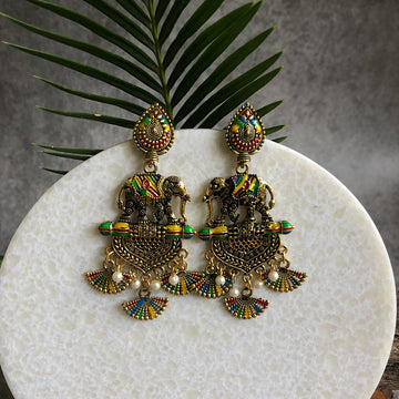 Trippy Elephant Earrings